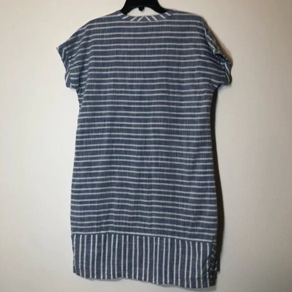 Athleta Stripped Cotton Dress, L - Picture 6 of 10